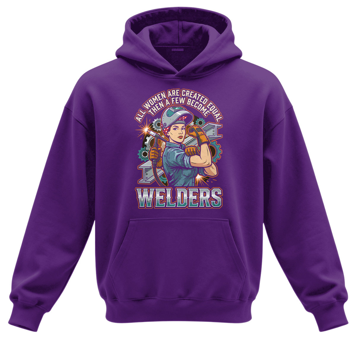 Badass Welder Woman Hoodie