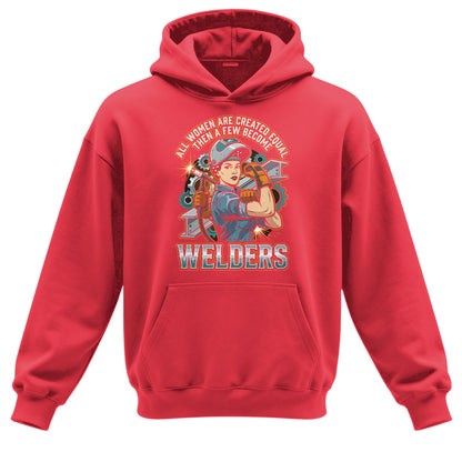 Badass Welder Woman Hoodie