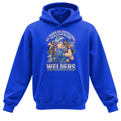 Badass Welder Woman Hoodie