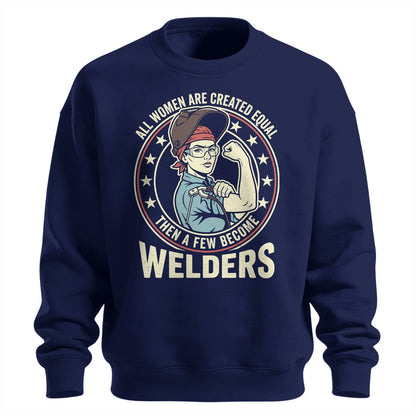 Badass Woman Welder Sweatshirt