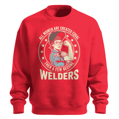 Badass Woman Welder Sweatshirt