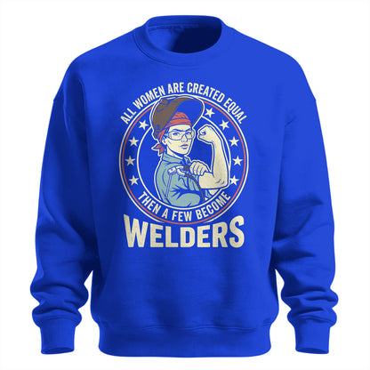 Badass Woman Welder Sweatshirt