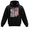 Best Tow Trucking Dad US Flag Hoodie