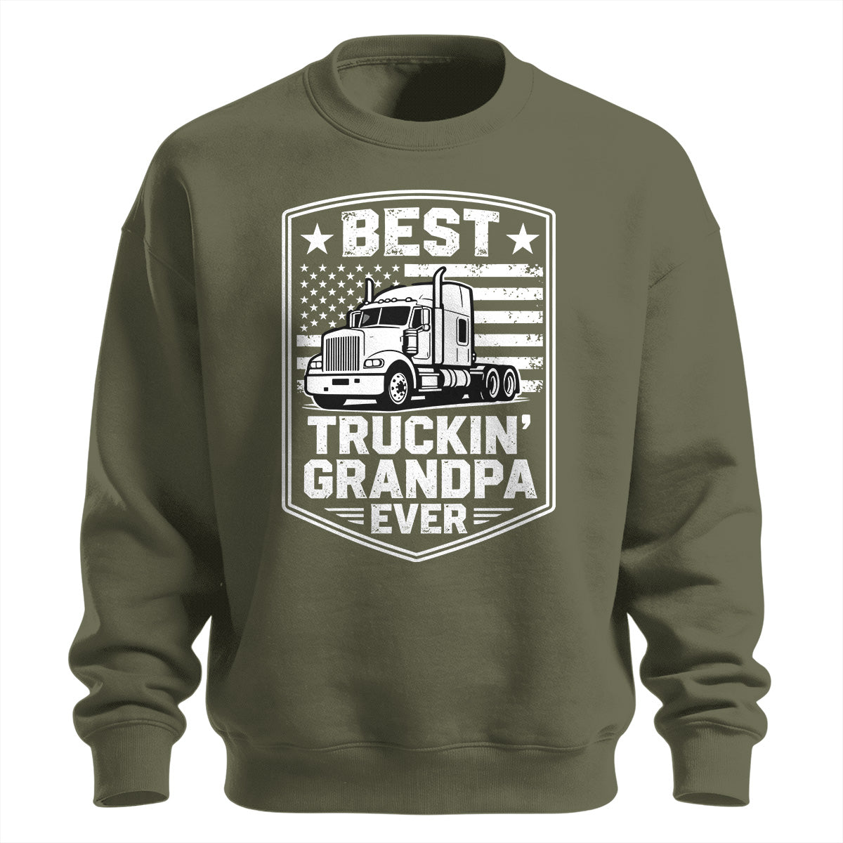 Best Truckin_ Grandpa Ever Sweatshirt