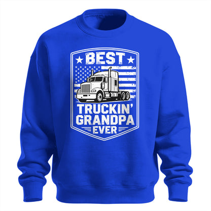 Best Truckin_ Grandpa Ever Sweatshirt
