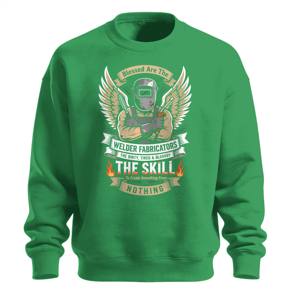 Blessed Welder Fabricator Skill Sweatshirt