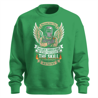 Blessed Welder Fabricator Skill Sweatshirt