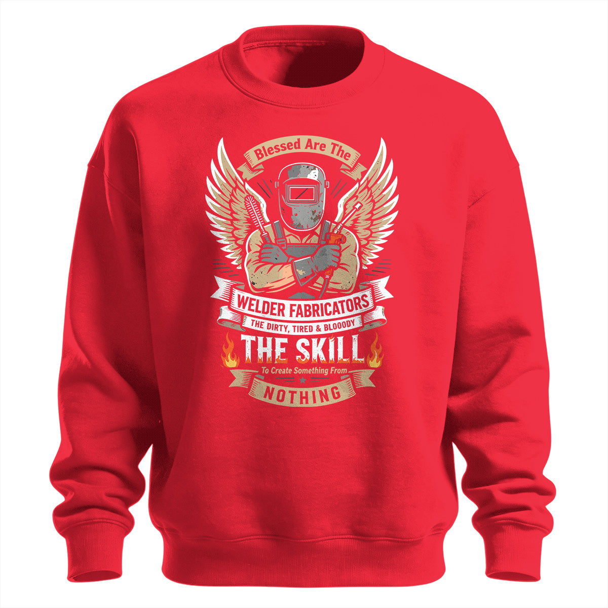 Blessed Welder Fabricator Skill Sweatshirt