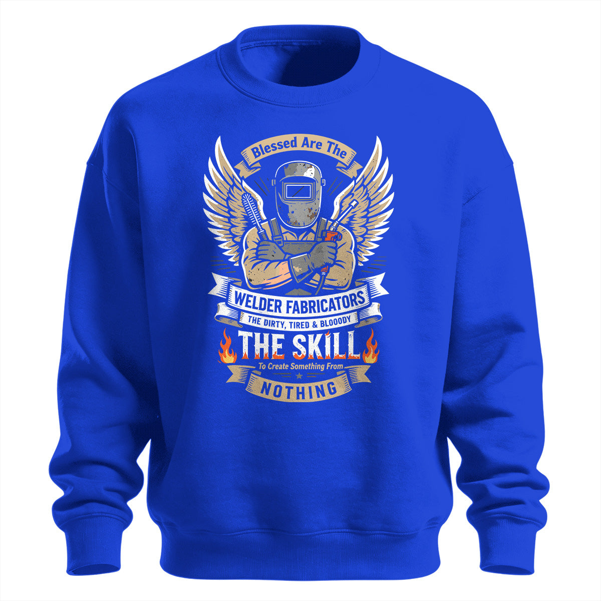 Blessed Welder Fabricator Skill Sweatshirt