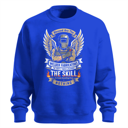 Blessed Welder Fabricator Skill Sweatshirt