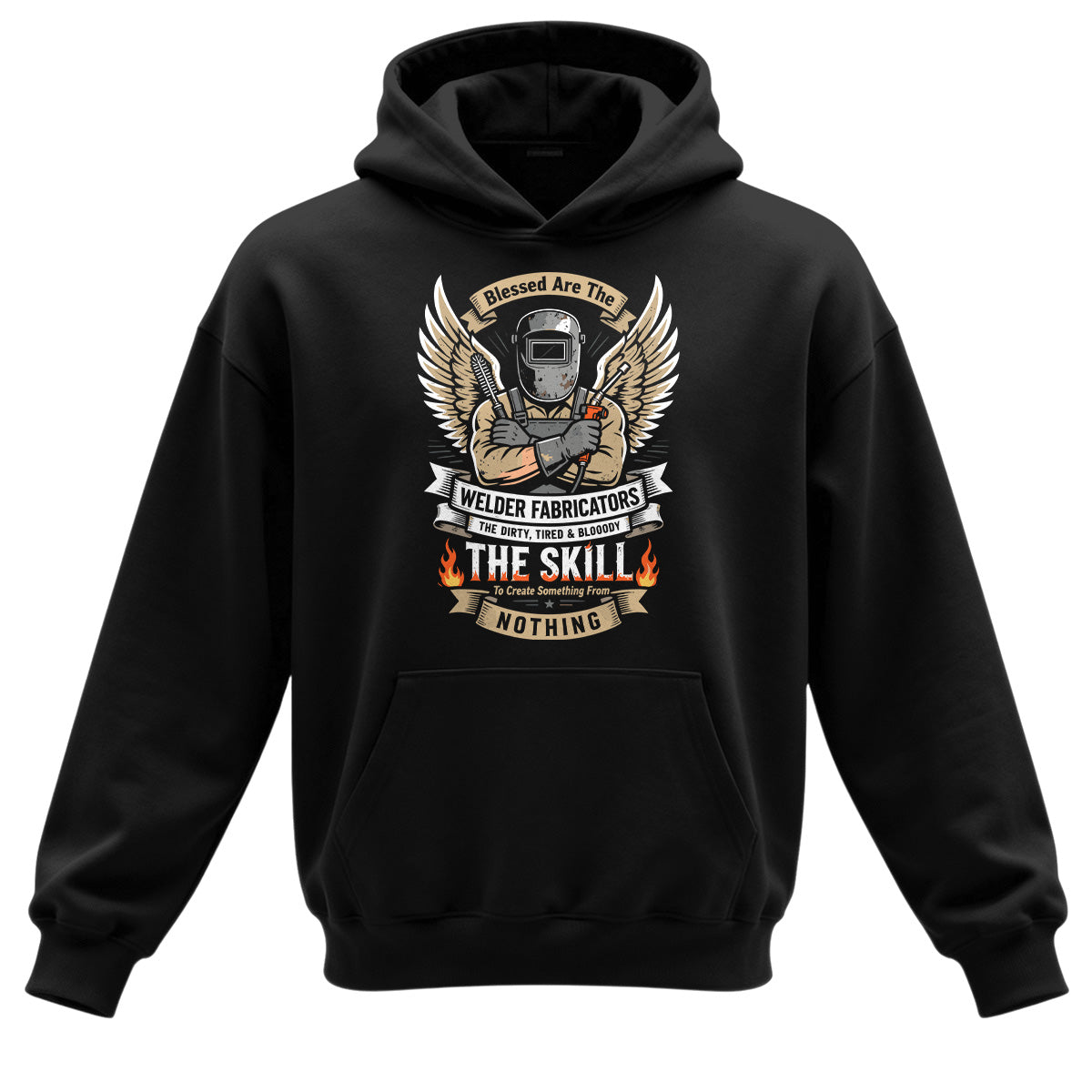 Blessed Welder Fabricator Skill Hoodie