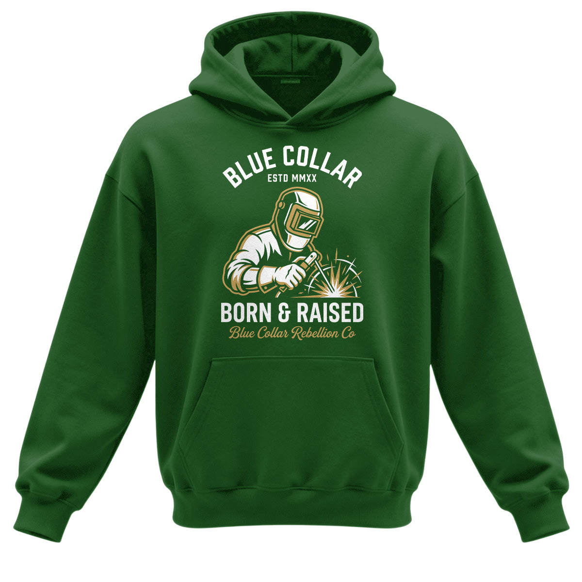 Blue Collar Born & Raised Welder Hoodie