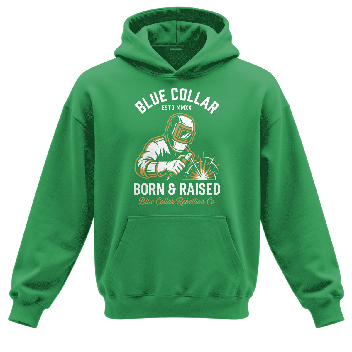 Blue Collar Born & Raised Welder Hoodie