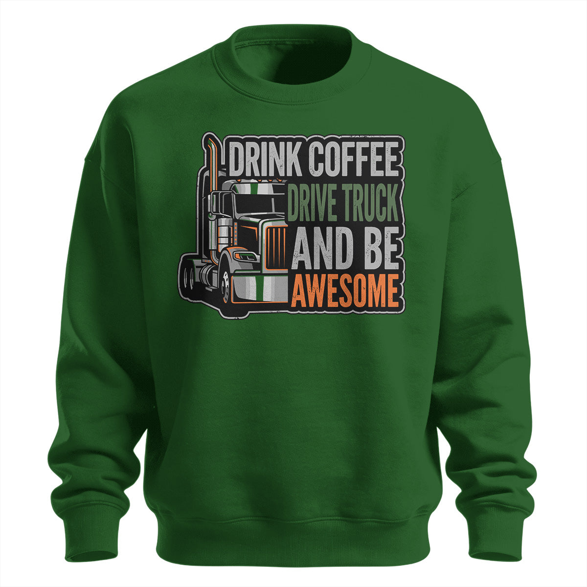 Caffeine and Chrome Trucker Sweatshirt
