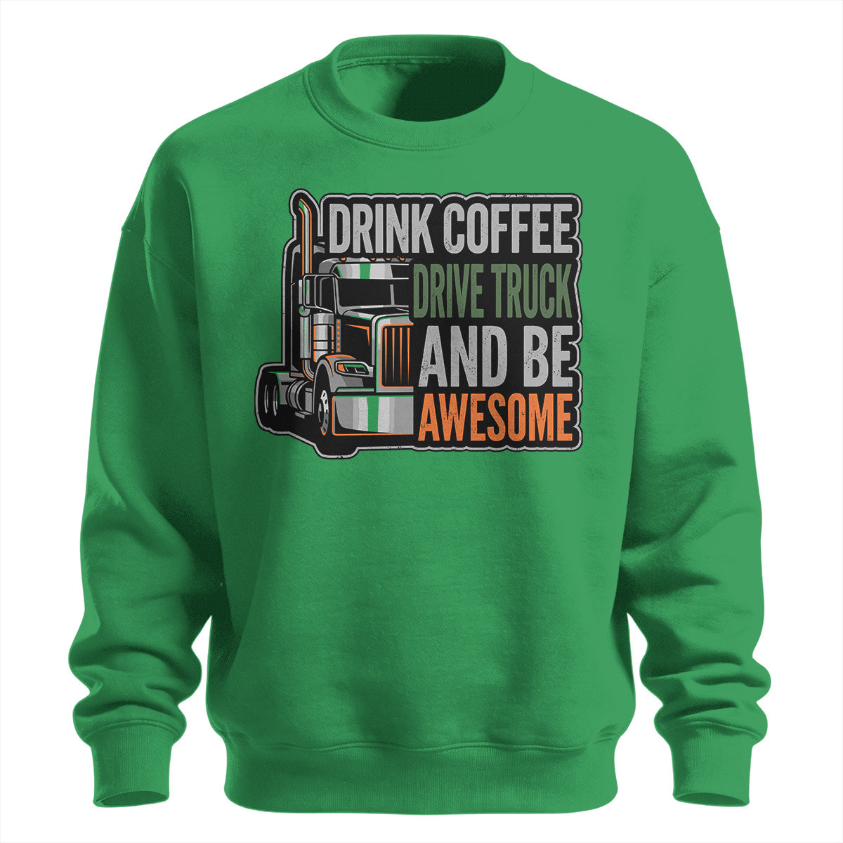Caffeine and Chrome Trucker Sweatshirt