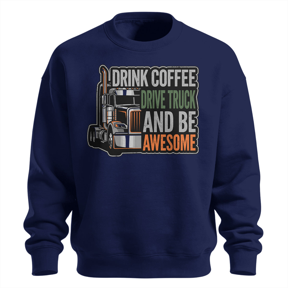 Caffeine and Chrome Trucker Sweatshirt