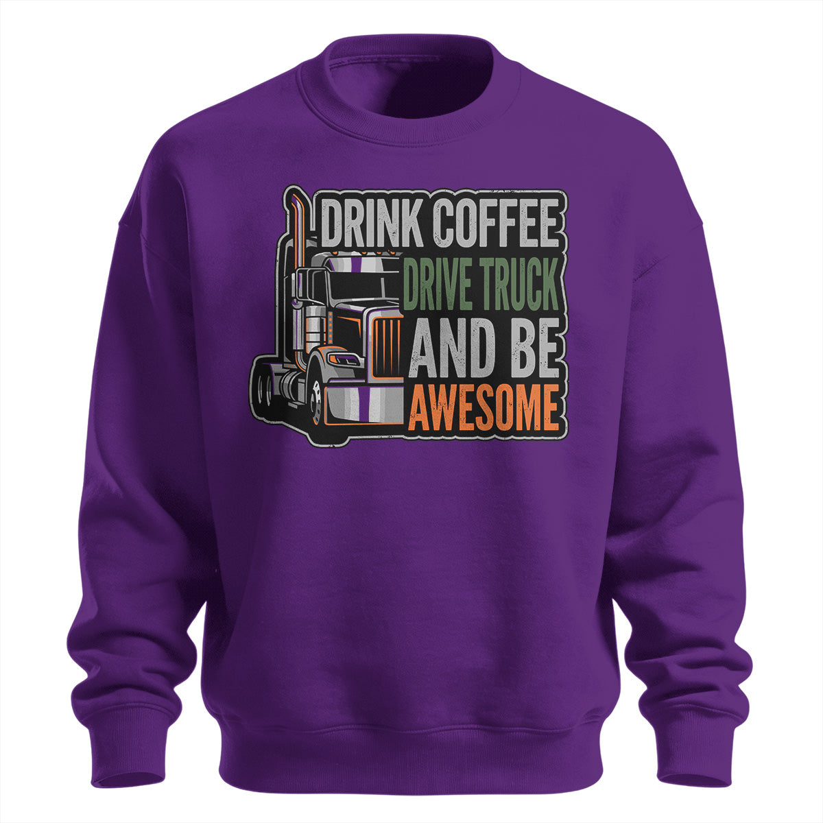 Caffeine and Chrome Trucker Sweatshirt