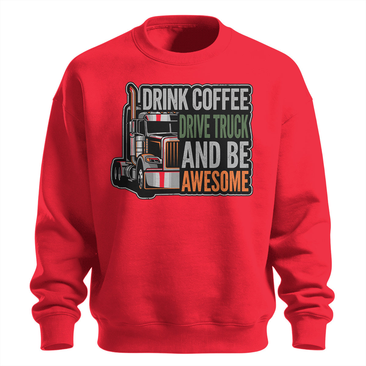 Caffeine and Chrome Trucker Sweatshirt