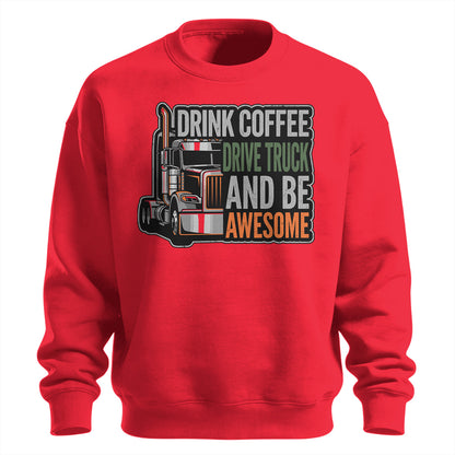 Caffeine and Chrome Trucker Sweatshirt