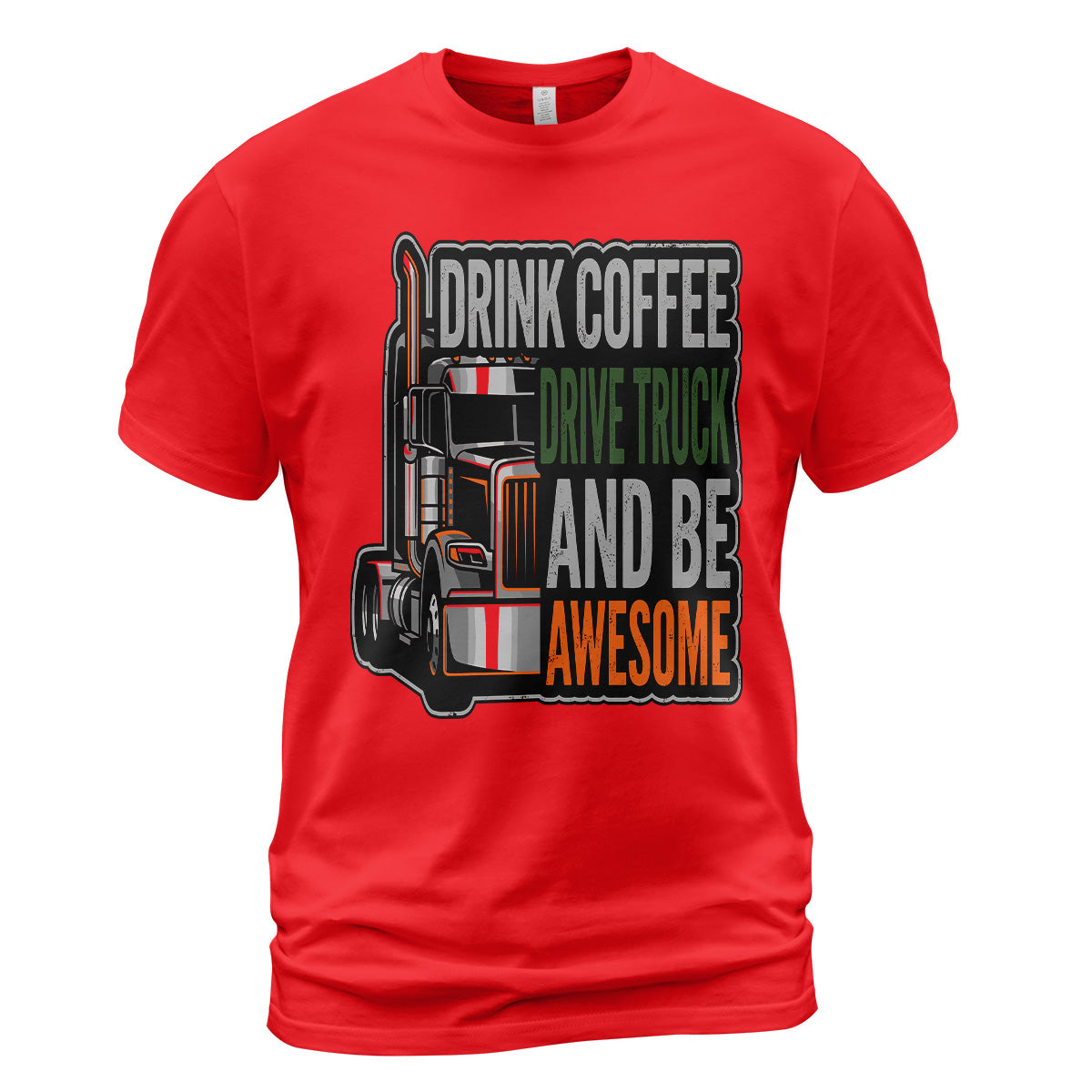 Caffeine and Chrome Trucker T-Shirt