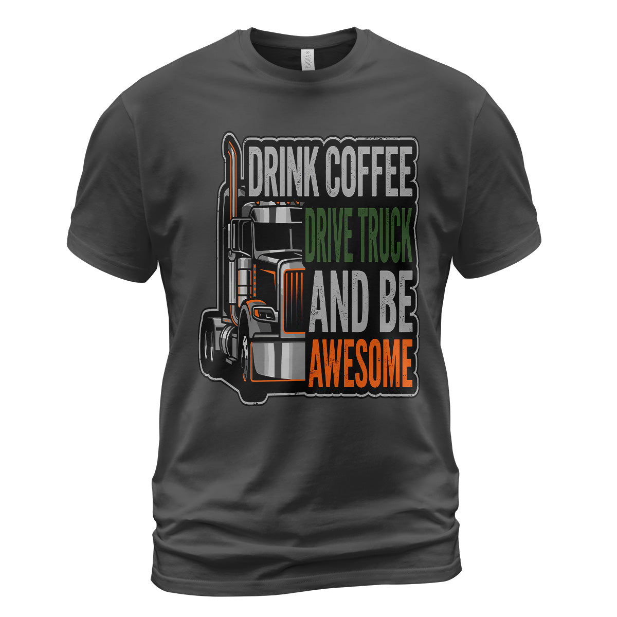 Caffeine and Chrome Trucker T-Shirt