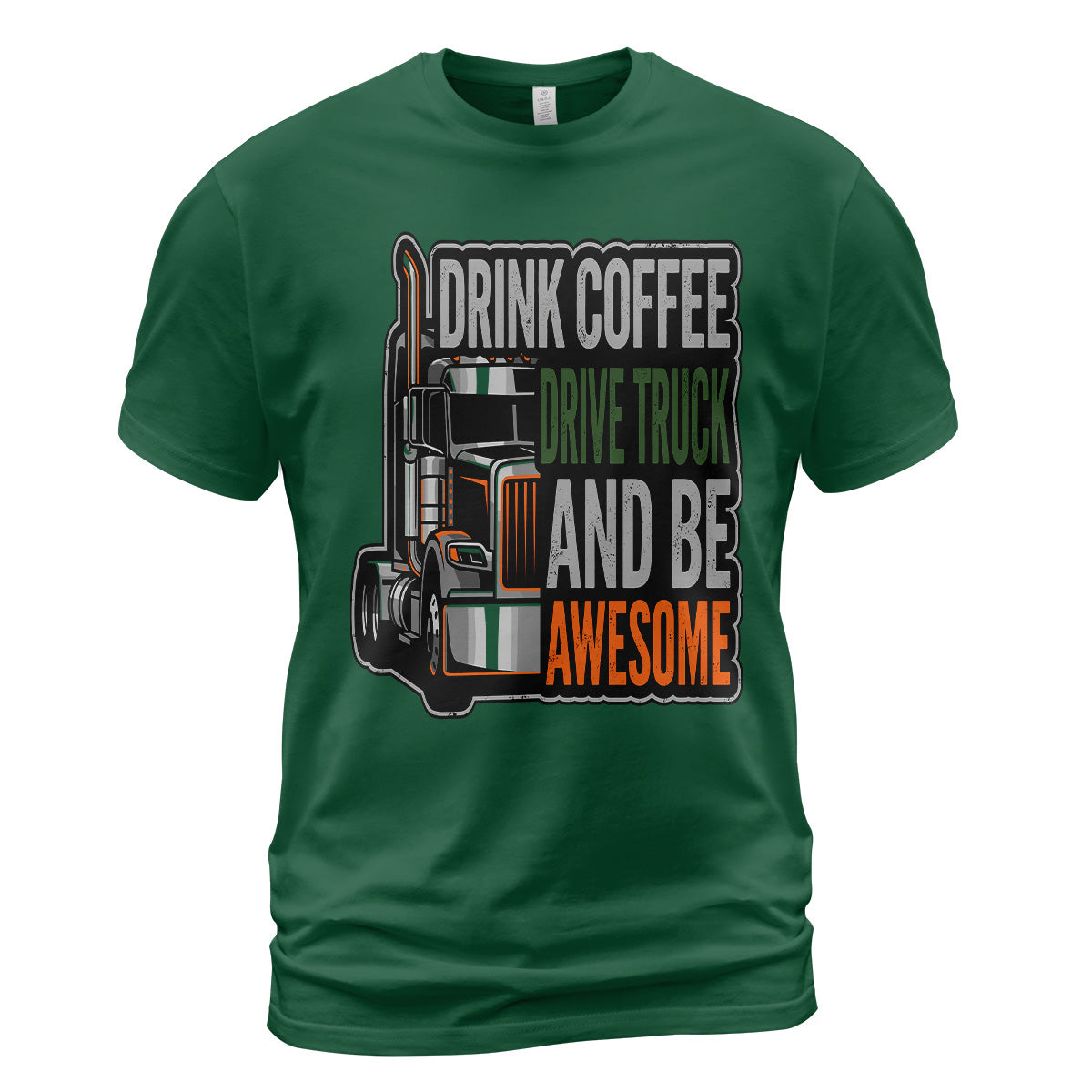 Caffeine and Chrome Trucker T-Shirt