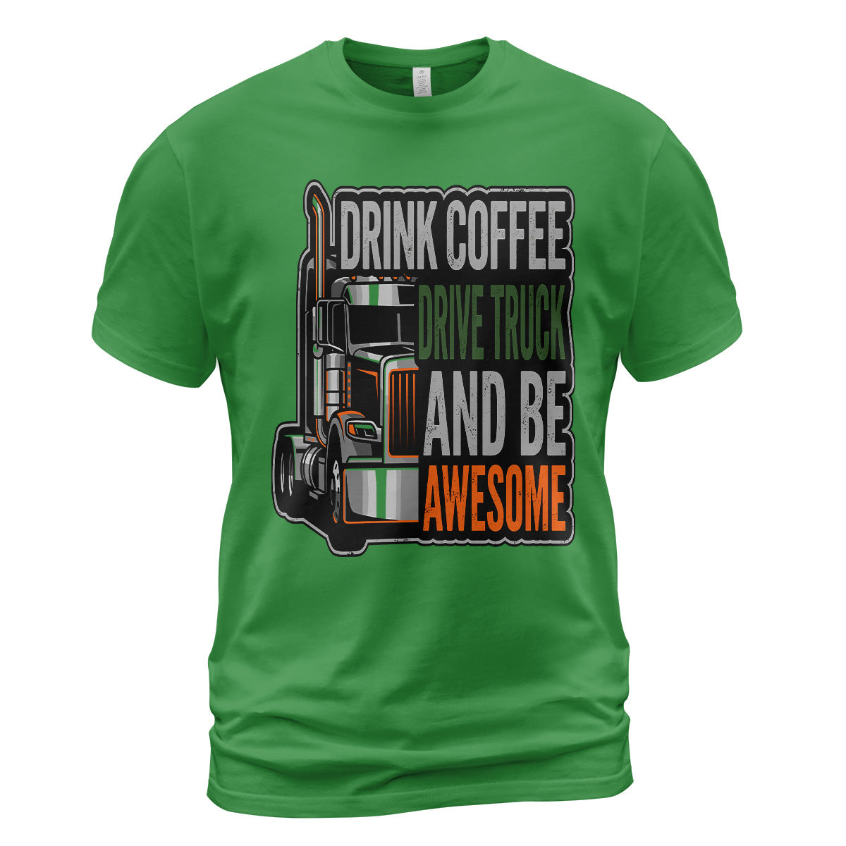 Caffeine and Chrome Trucker T-Shirt