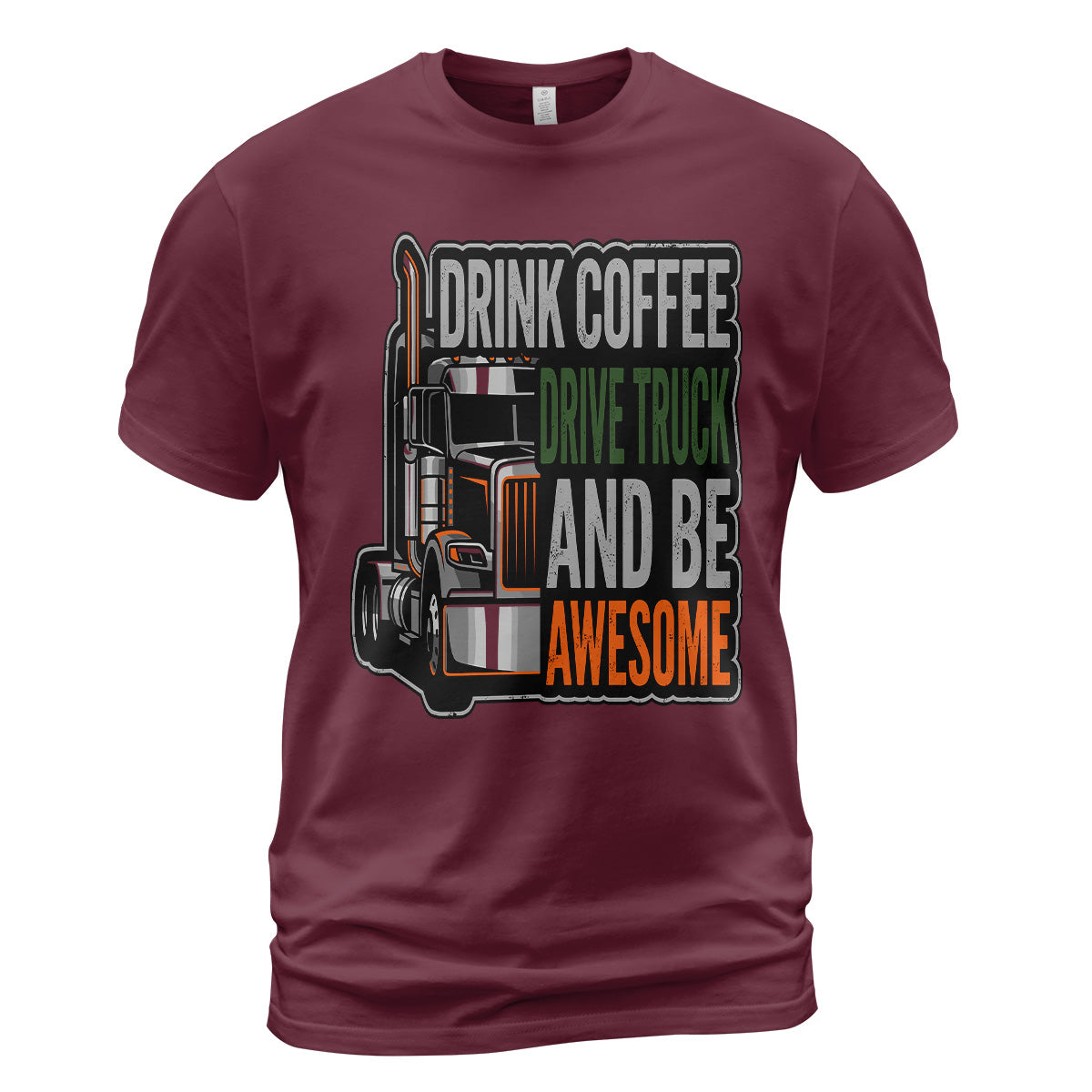 Caffeine and Chrome Trucker T-Shirt