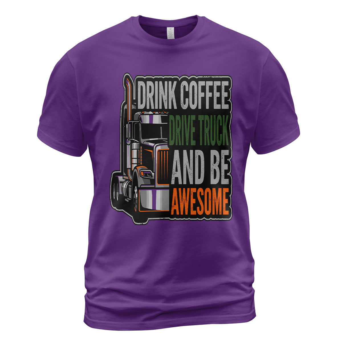 Caffeine and Chrome Trucker T-Shirt