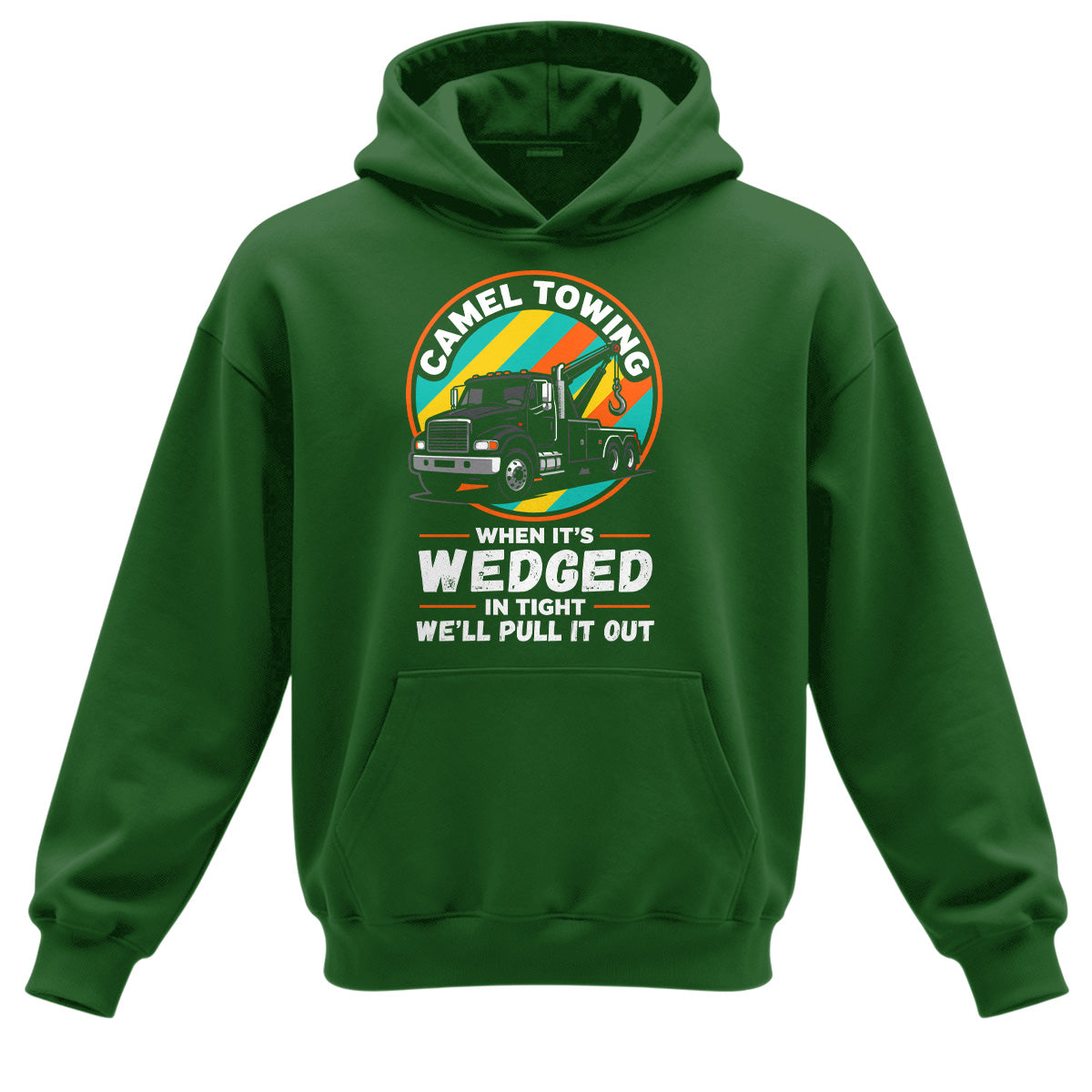 Camel Towing Wedged In Tight Hoodie