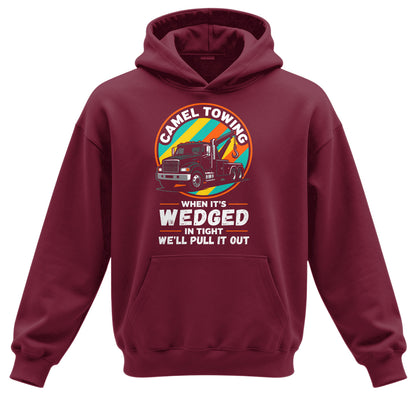 Camel Towing Wedged In Tight Hoodie