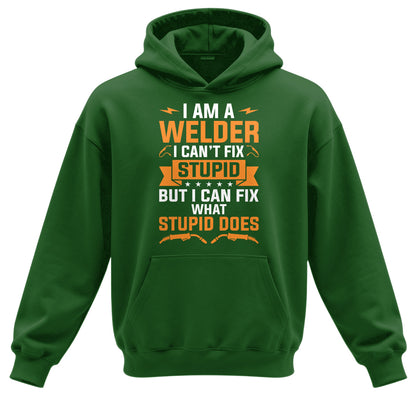 Can't Fix Stupid Welder Hoodie