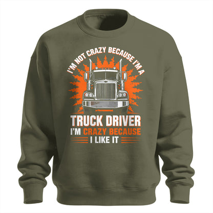 Crazy Trucker Pride Heavy Cotton Sweatshirt