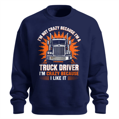 Crazy Trucker Pride Heavy Cotton Sweatshirt