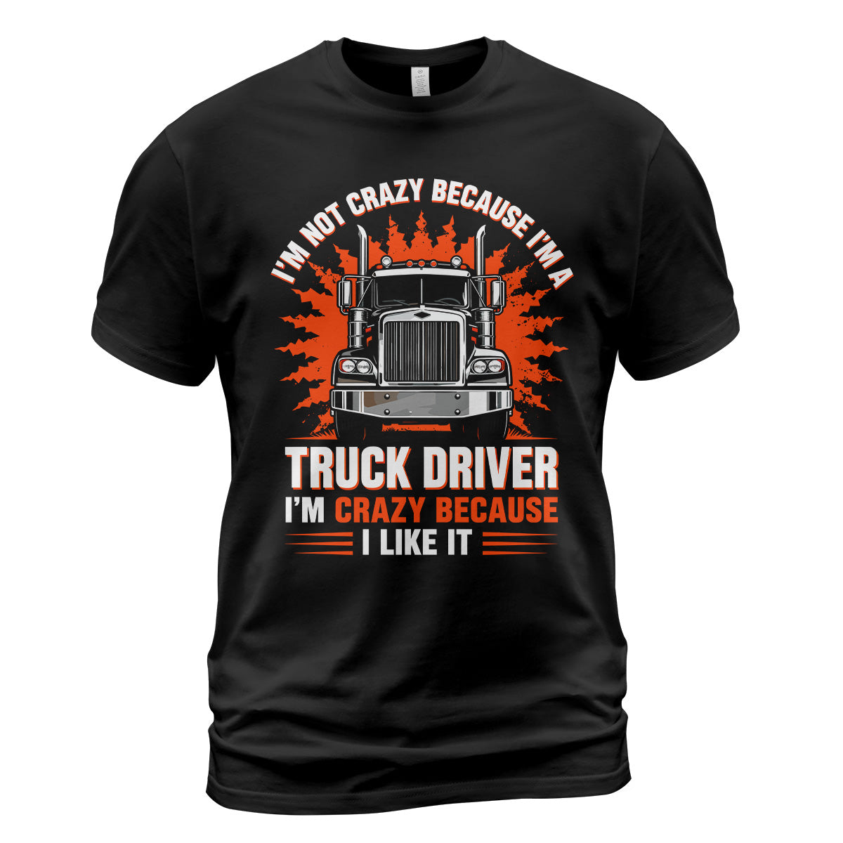 Crazy Trucker Pride Heavy Cotton T-Shirt