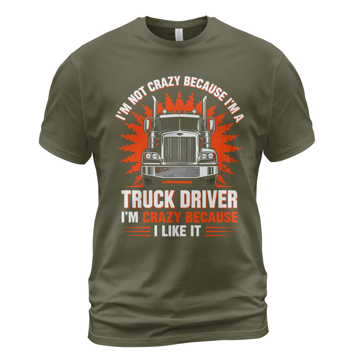 Crazy Trucker Pride Heavy Cotton T-Shirt