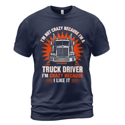 Crazy Trucker Pride Heavy Cotton T-Shirt