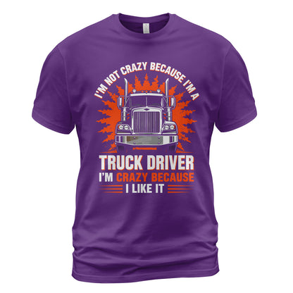 Crazy Trucker Pride Heavy Cotton T-Shirt