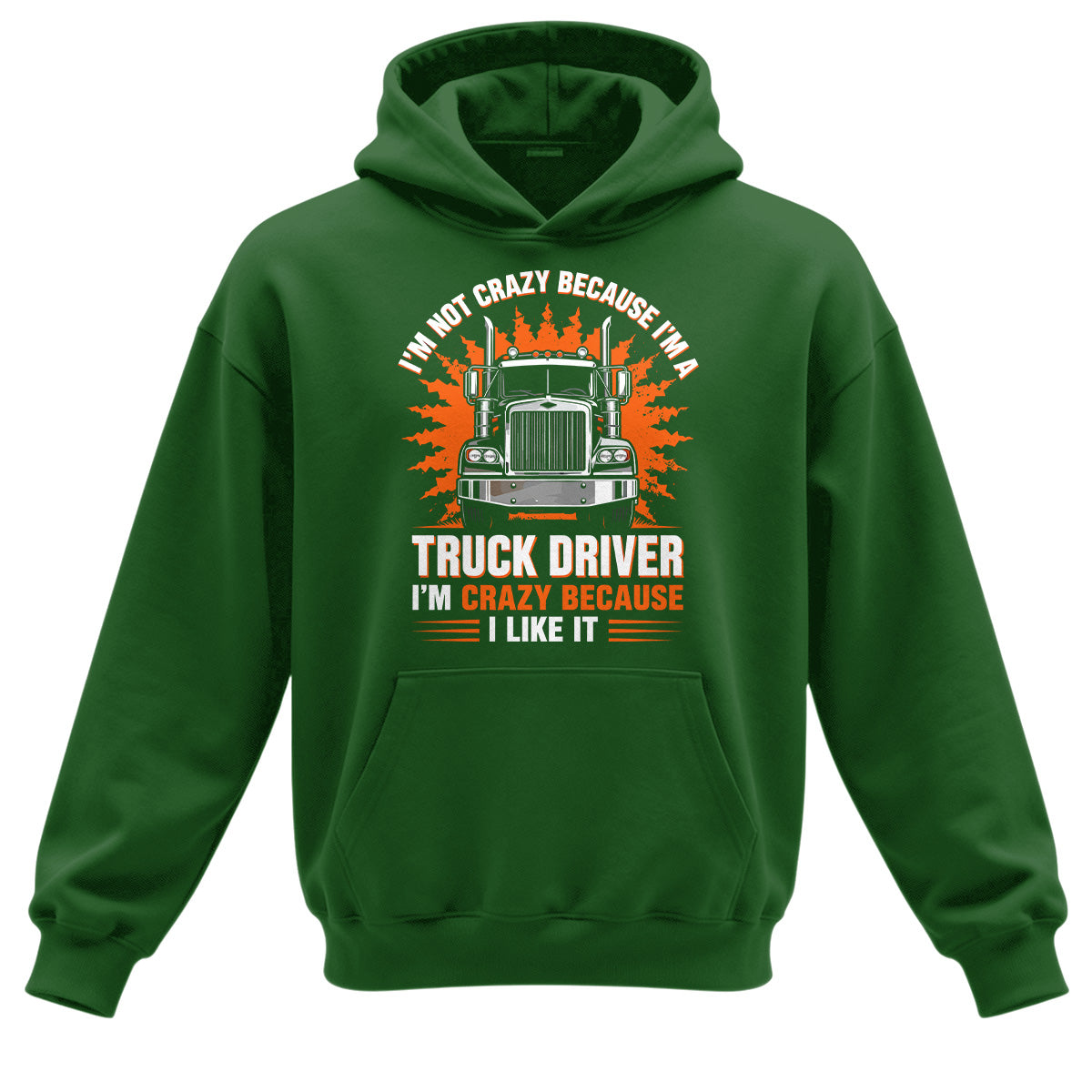 Crazy Trucker Pride Heavy Cotton Hoodie