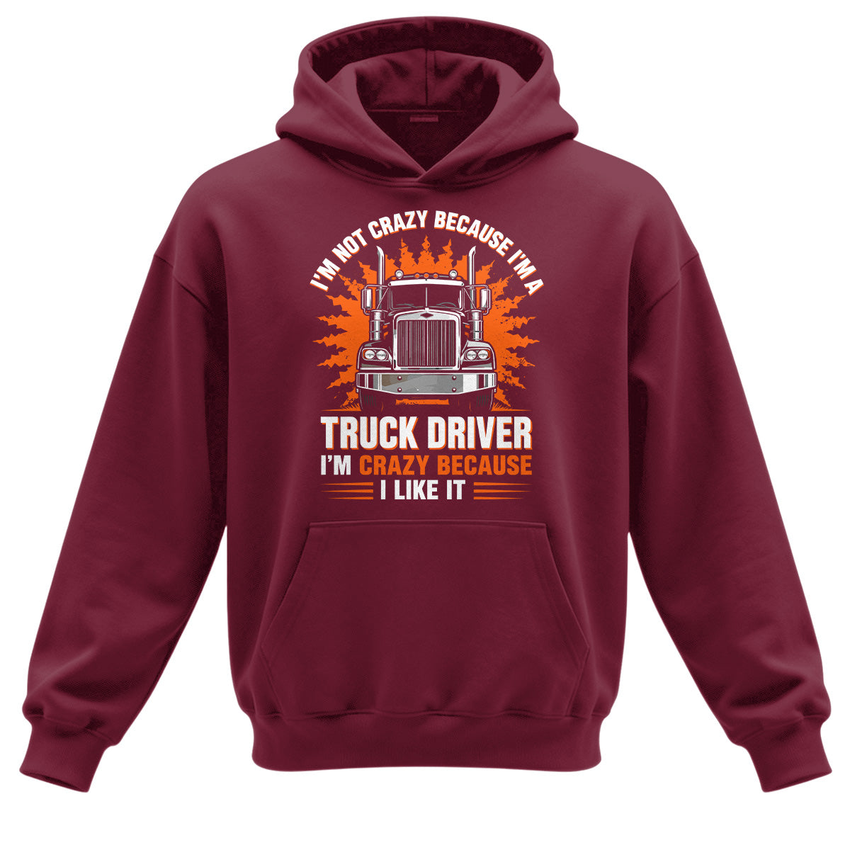Crazy Trucker Pride Heavy Cotton Hoodie