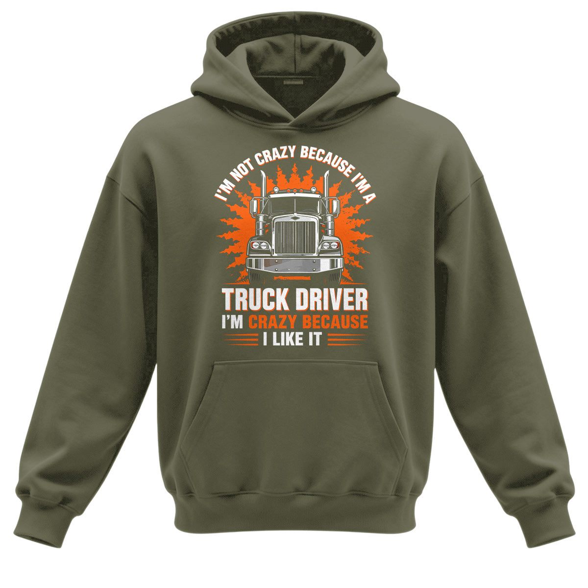 Crazy Trucker Pride Heavy Cotton Hoodie