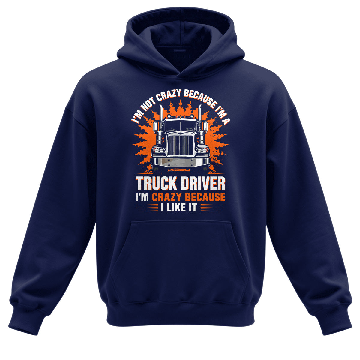 Crazy Trucker Pride Heavy Cotton Hoodie