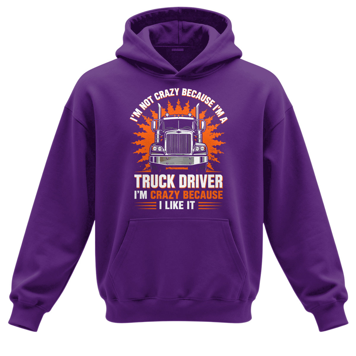 Crazy Trucker Pride Heavy Cotton Hoodie