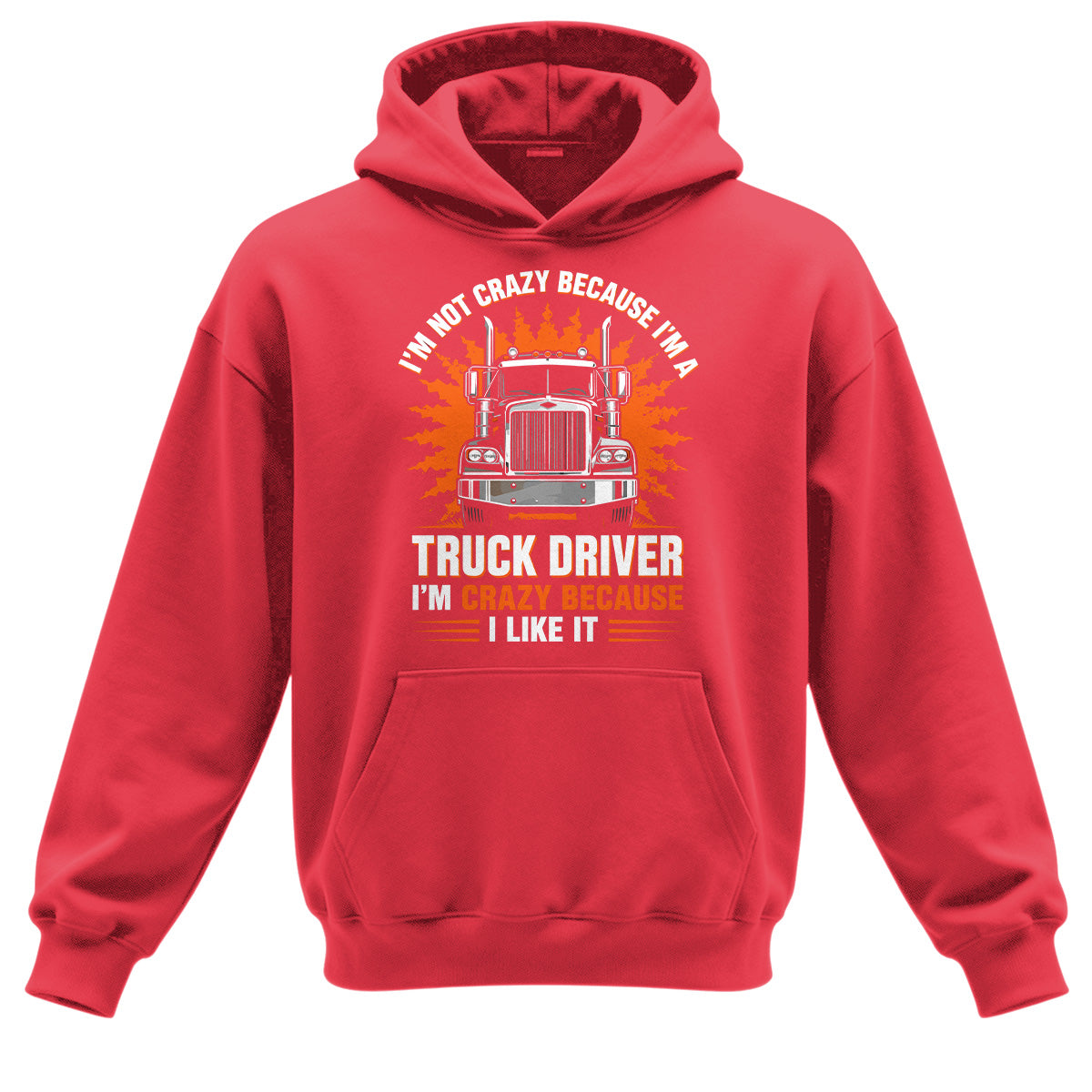 Crazy Trucker Pride Heavy Cotton Hoodie