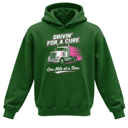 Drivin_ For A Cure Trucker Hoodie