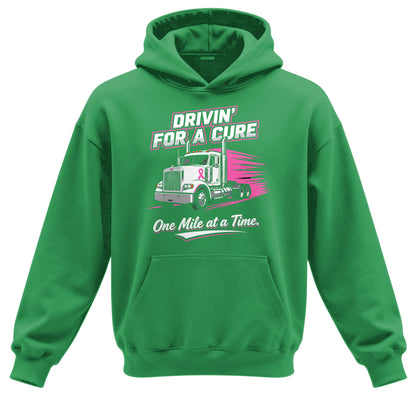 Drivin_ For A Cure Trucker Hoodie