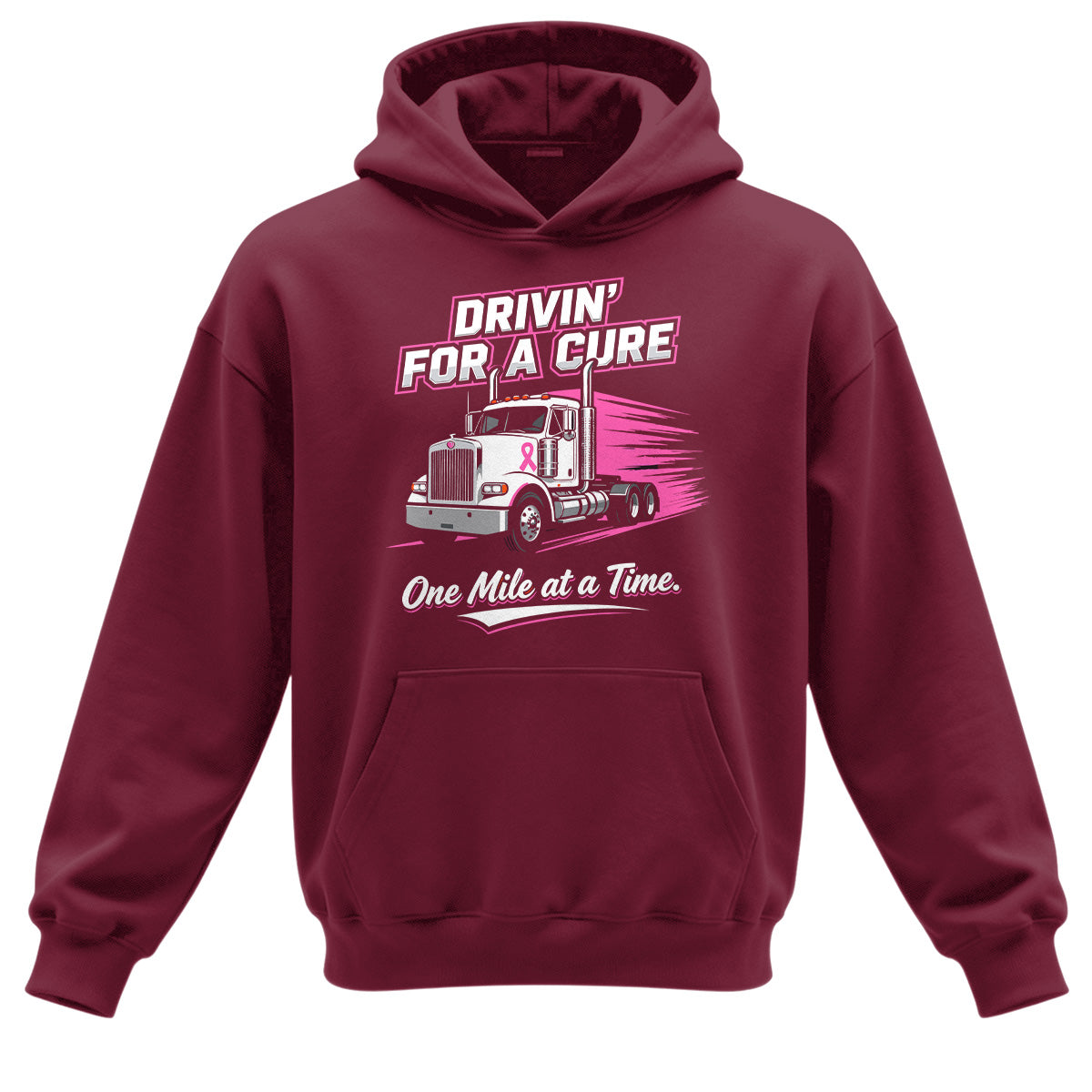 Drivin_ For A Cure Trucker Hoodie