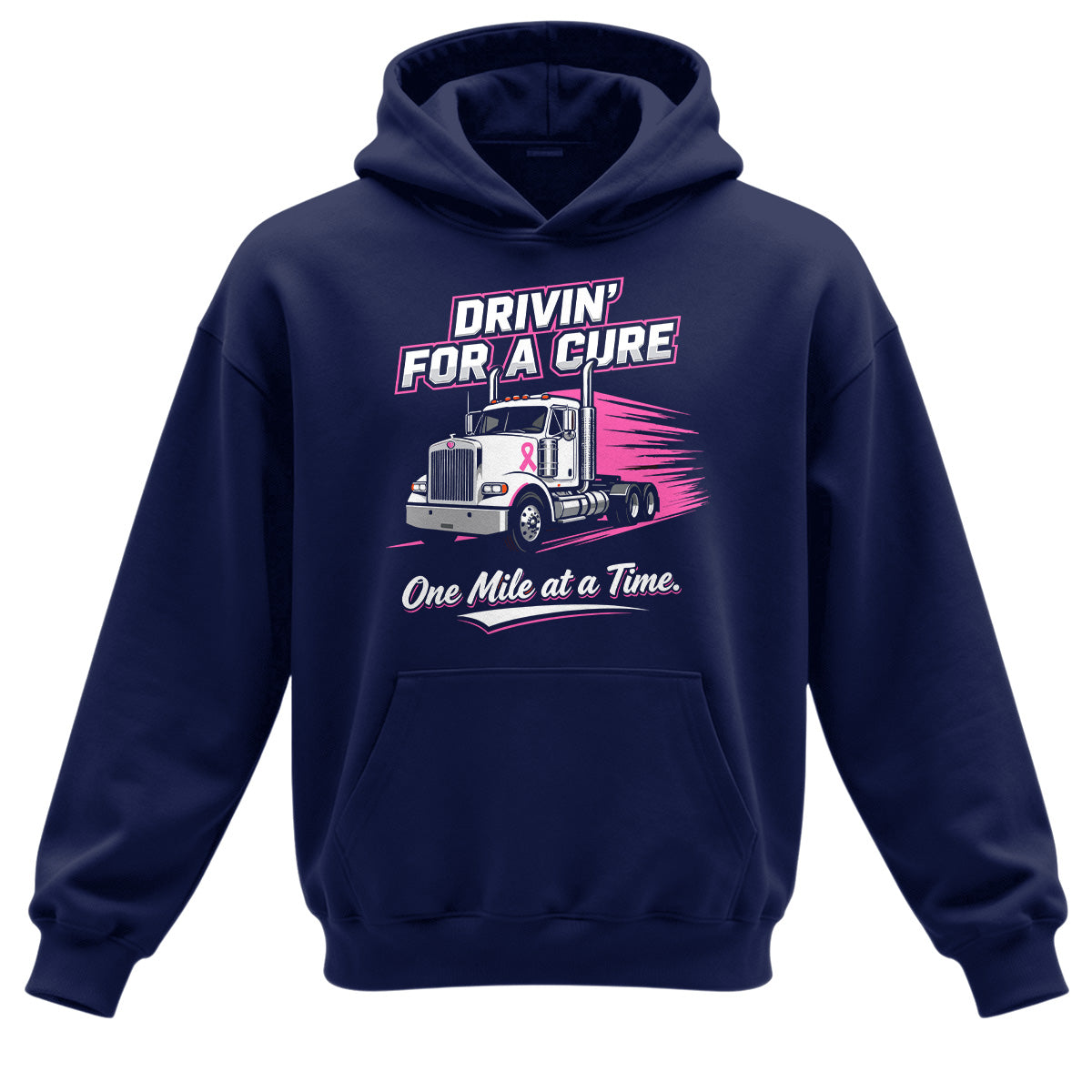 Drivin_ For A Cure Trucker Hoodie