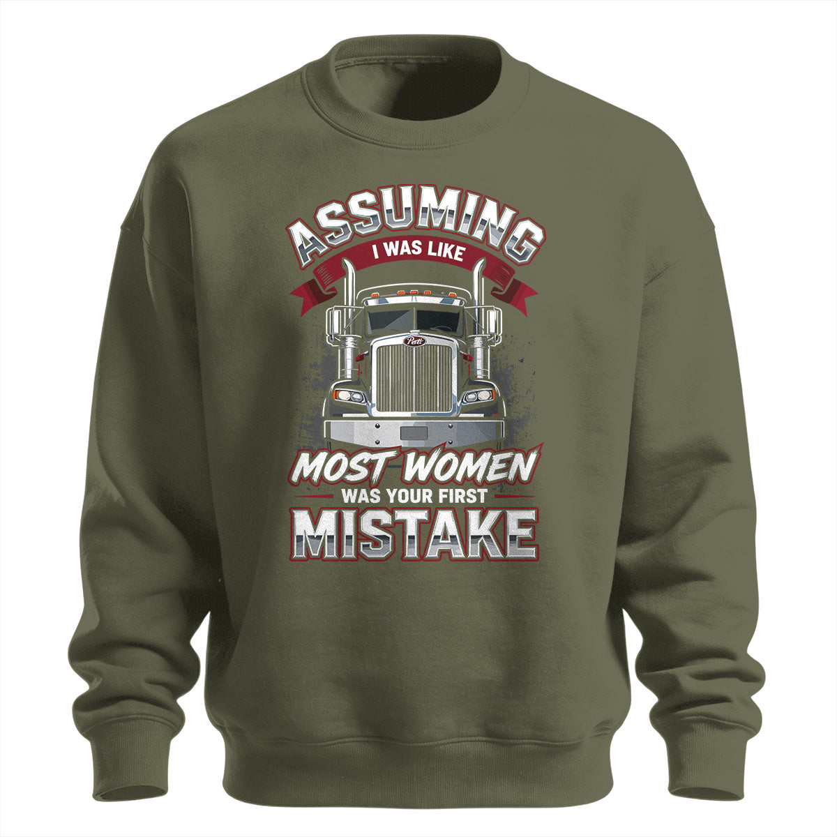First Mistake Female Trucker Sweatshirt