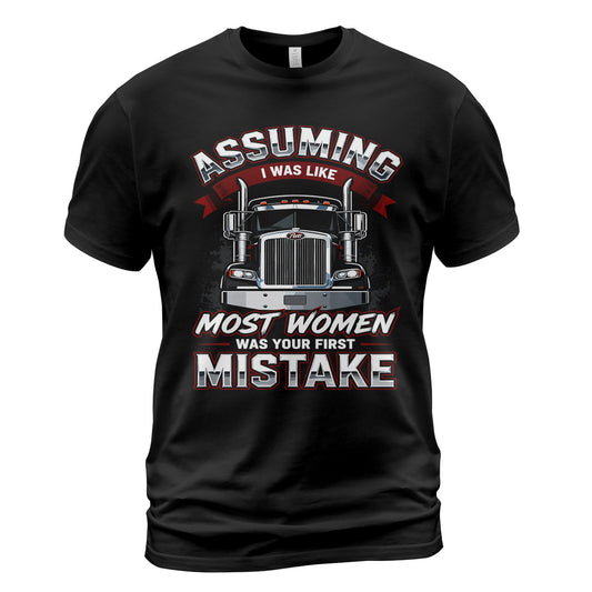 First Mistake Female Trucker T-Shirt